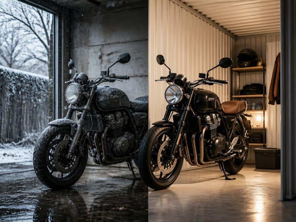 hivernage moto ou garer votre moto l hiver dans un box securise